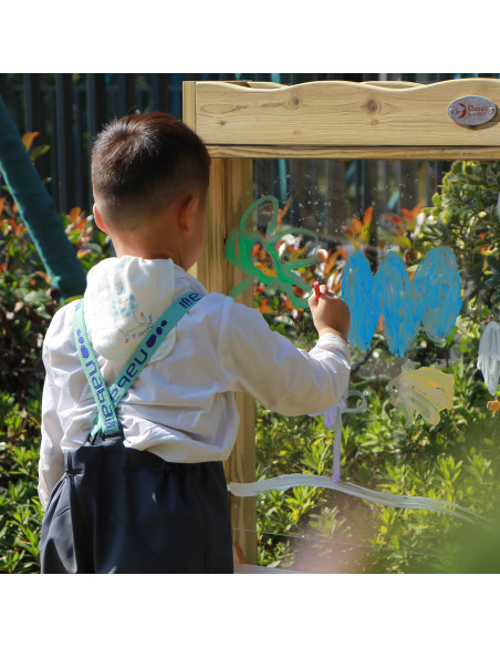 CLASSIC WORLD EDU Set Double-Sided Painting Board Easel with Water Pump