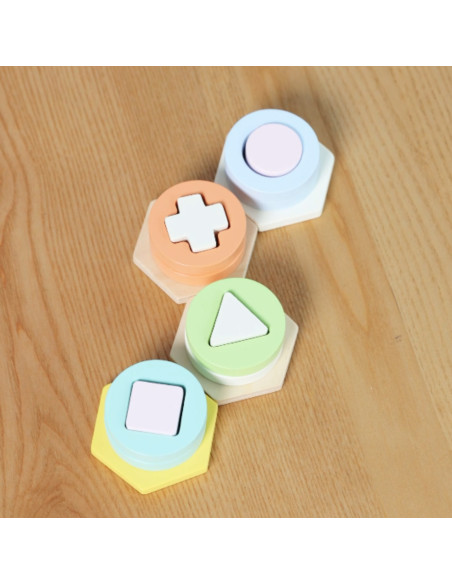CLASSIC WORLD Montessori Shape and Color Sorter Puzzle Tower