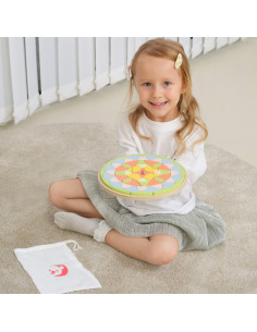 CLASSIC WORLD Pastel Mandala Montessori Puzzle Mosaic Flowers 2