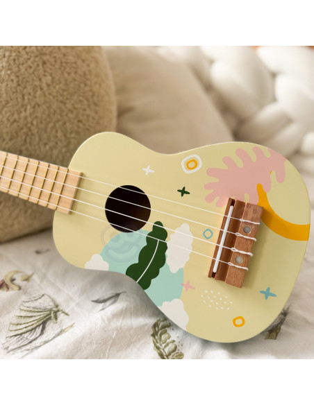 CLASSIC WORLD Wooden Ukulele Guitar for Kids Blue