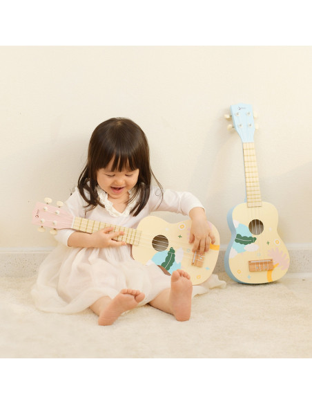 CLASSIC WORLD Wooden Ukulele Guitar for Kids Blue
