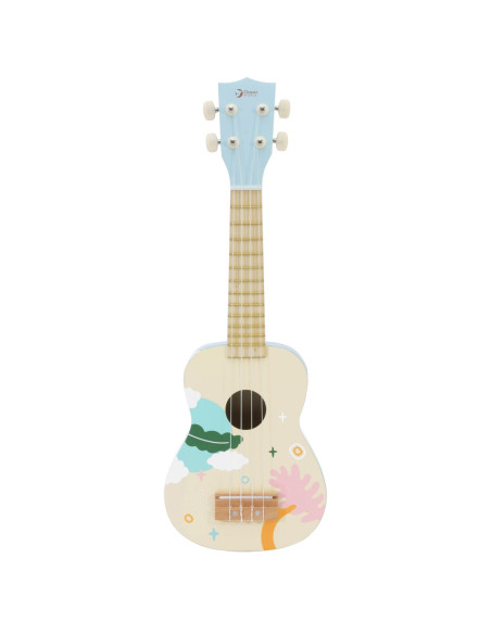 CLASSIC WORLD Wooden Ukulele Guitar for Kids Blue