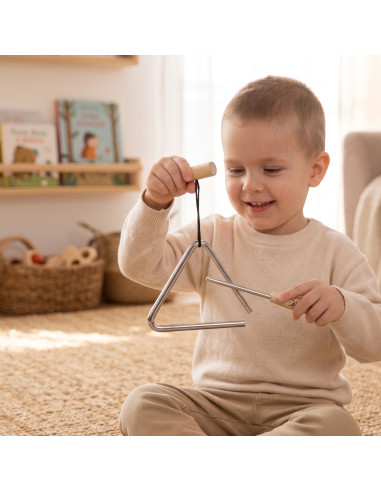 CLASSIC WORLD EDU Musical Instrument Triangle for Children