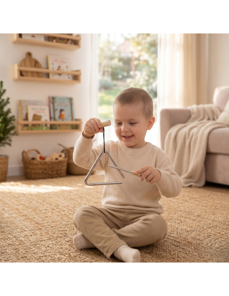 CLASSIC WORLD EDU Musical Instrument Triangle for Children