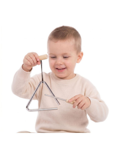 CLASSIC WORLD EDU Musical Instrument Triangle for Children