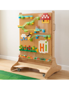 MASTERKIDZ STEM statybinių kaladėlių rinkinys, 563 vnt., su 4 vnt. plokščių perdangomis 2