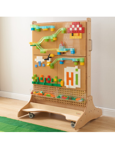 MASTERKIDZ STEM statybinių kaladėlių rinkinys, 563 vnt., su 4 vnt. plokščių perdangomis