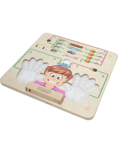 Набор MASTERKIDZ Train Board Set 5 в 1: сенсорная доска для развития моторики, сенсорного восприятия и эмоций.