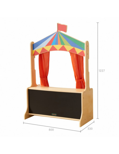MASTERKIDZ Wooden Puppet Theatre Shop Stall