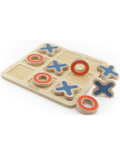 MASTERKIDZ Tic-Tac-Toe Wooden Game for Kids Logical Puzzle 2