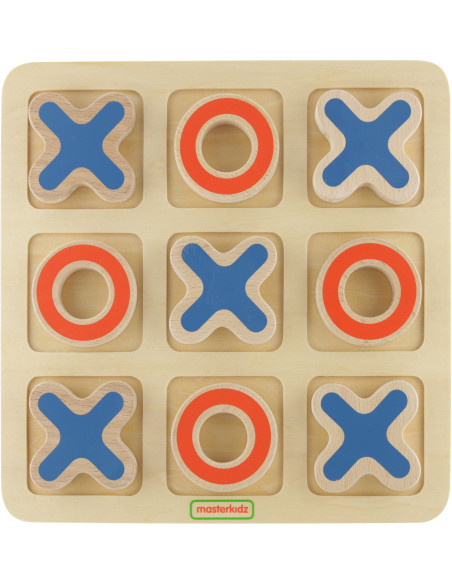 MASTERKIDZ Medinis žaidimas vaikams „Tic-Tac-Toe“ – loginė dėlionė