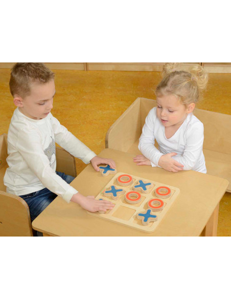 MASTERKIDZ Tic-Tac-Toe Wooden Game for Kids Logical Puzzle