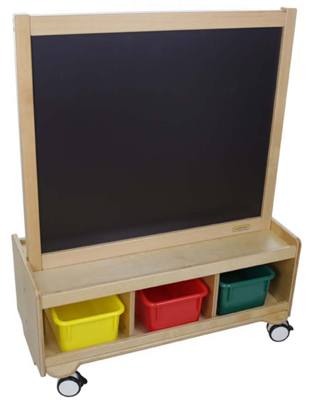 MASTERKIDZ Double-Sided Chalk and Magnetic Writing Board