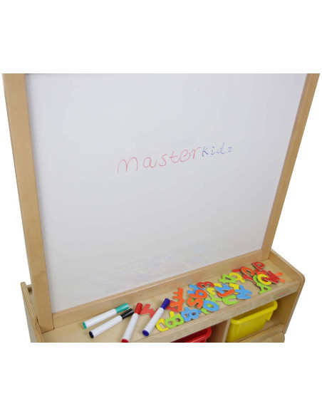 MASTERKIDZ Double-Sided Chalk and Magnetic Writing Board