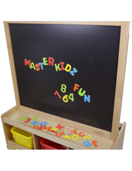 MASTERKIDZ dvipusė kreidinė ir magnetinė rašymo lenta