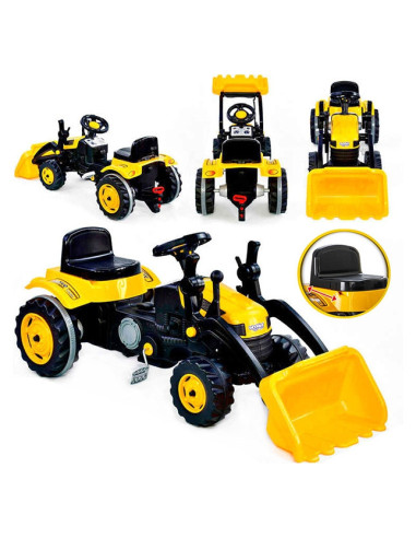WOOPIE Pedal Tractor Farmer MaxTrac Classic Bucket Dozer