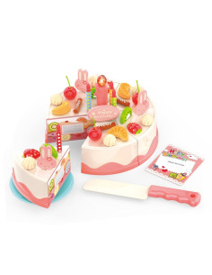 WOOPIE gimtadienio tortas pjaustomoms žvakutėms su vaisiais 40 vnt.