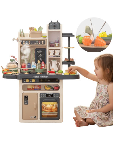 WOOPIE Interactive Kitchen with Steam Faucet with Water Circulation Effects 88 pcs.
