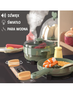 WOOPIE Interactive Kitchen with Steam Faucet with Water Circulation Effects 88 pcs. 2