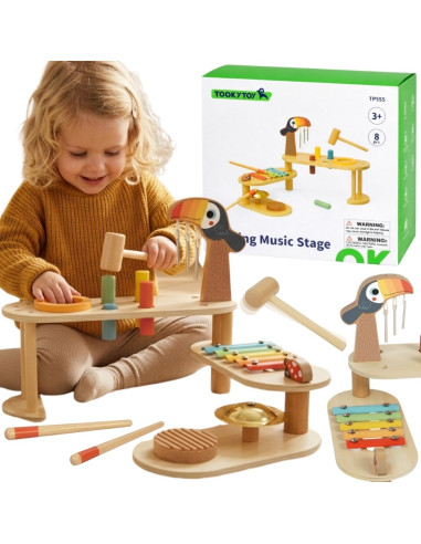 TOOKY TOY Educational Music Table - Toucan
