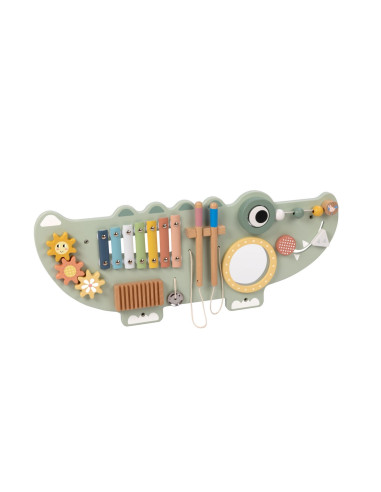 TOOKY TOY medinė manipuliacinė lenta krokodilas 3 vnt.
