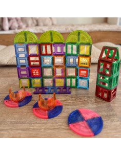 WOOPIE magnetiniai konstruktoriai 3D edukacinis rinkinys pilis 100 vnt. 2