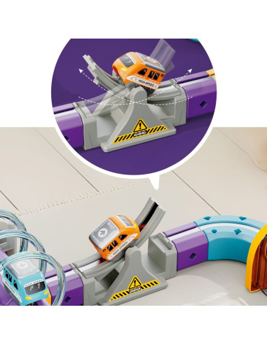 WOOPIE Magnetic Train Track Construction Set with Attraction Effect 126 pcs.