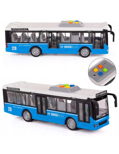 WOOPIE interaktyvus elektrinis miesto autobusas 1:16