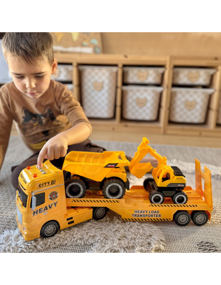 WOOPIE Construction Vehicle Tow Truck