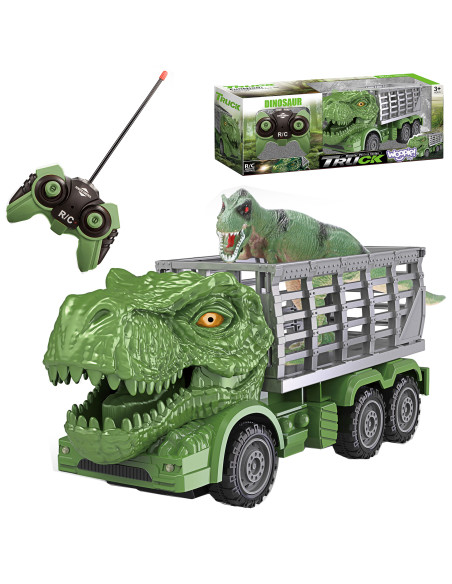 WOOPIE Remote Controlled RC Car Dinosaur Green + Figure