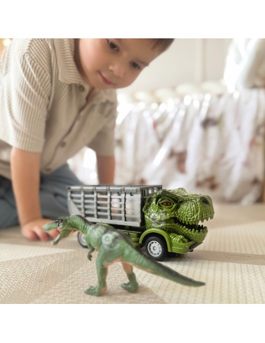 WOOPIE Nuotolinio Valdymo Automobilis Dinozauras Žalias + Figūrėlė