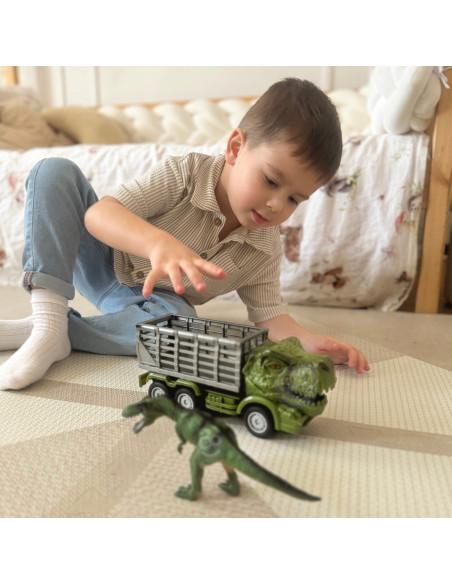 WOOPIE Remote Controlled RC Car Dinosaur Green + Figure