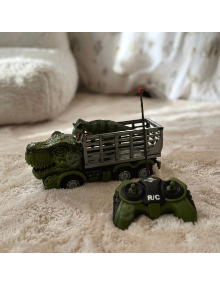 WOOPIE Remote Controlled RC Car Dinosaur Green + Figure
