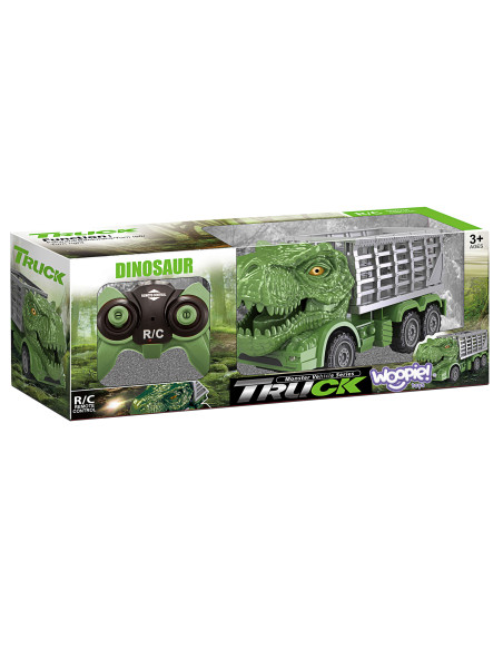 WOOPIE Remote Controlled RC Car Dinosaur Green + Figure