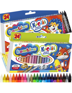 Bambino Kredki Z Glinki Kaolinowej 24 Kolorów Zestaw 0218