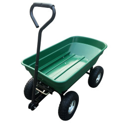 Keturratis karutis Herzberg HG-8028-75, plienas, žalia, 75 l