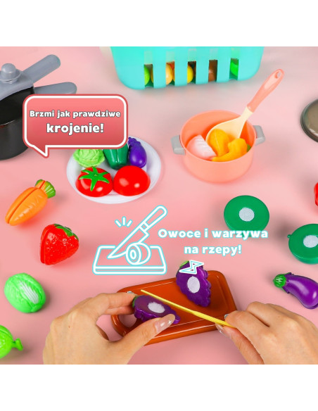 WOOPIE Kitchen Accessories Set Cooking Toy 108 pcs