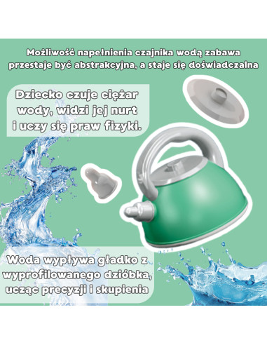 WOOPIE virtuvės reikmenų rinkinys, 108 dalių, žalias