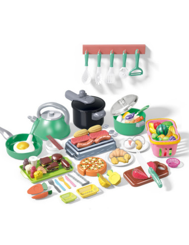 WOOPIE Kitchen Accessories Set Cooking Toy 108 pcs Green