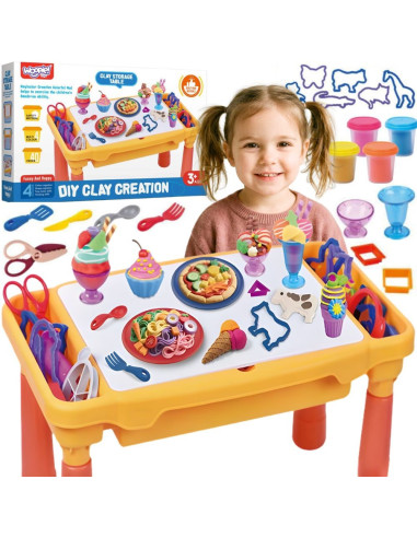 WOOPIE Dough Table Set with Storage 40 pcs.