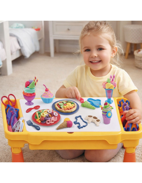WOOPIE Dough Table Set with Storage 40 pcs.