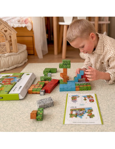 Магнитные строительные блоки WOOPI World of Blocks, 108 деталей. 2