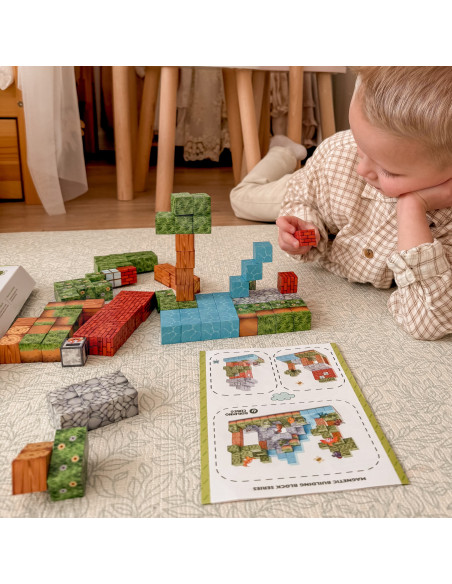 Магнитные строительные блоки WOOPI World of Blocks, 108 деталей.