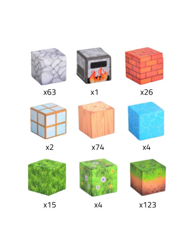Магнитные строительные блоки WOOPI World of Blocks, 108 деталей.