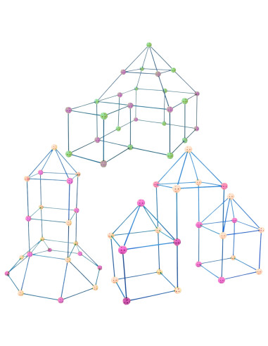 WOOPIE Construction Set XXL Tent Base Tube Straws 340 pcs.