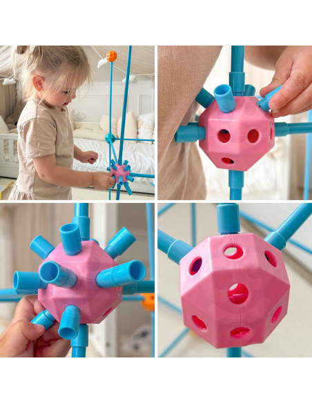 WOOPIE Construction Set XXL Tent Base Tube Straws 340 pcs.