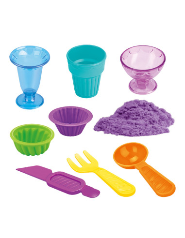 Kinetic Sand Set Ice Cream Parlor Accessories 10 pcs.