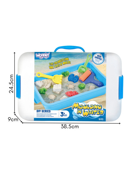 WOOPIE Kinetic Sand Magic for Water 18-piece Set with Case