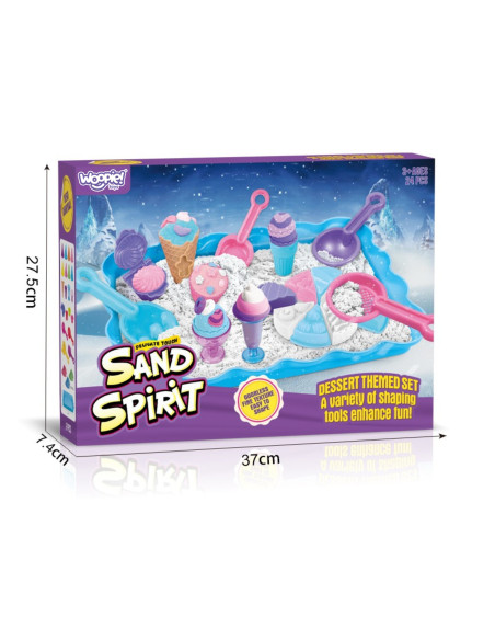 WOOPIE SAND FAIRY Kinetic Sand Set Ice Cream Parlor Desserts 24pcs