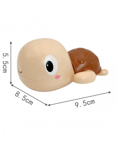 Заводная игрушка для ванны "Черепашка Woopie ", розовая.